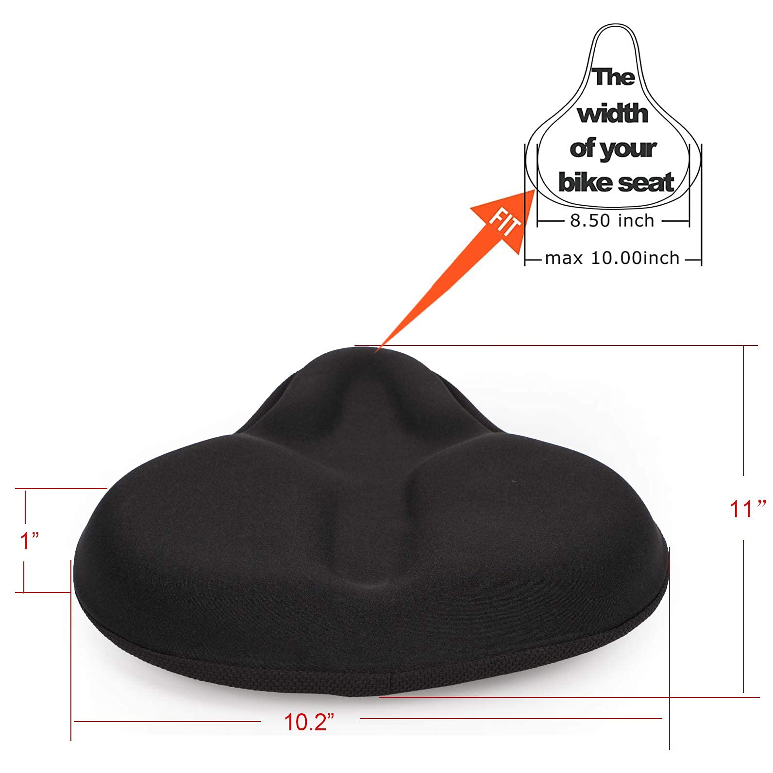 Premium Exercise Bike Seat Cushion - Extra Soft Gel Padding for Men & Women - Comfortable for Spin, Stationary, Cruiser & Peloton Bikes - Ideal for Indoor Cycling, Gym Workouts & Long Rides