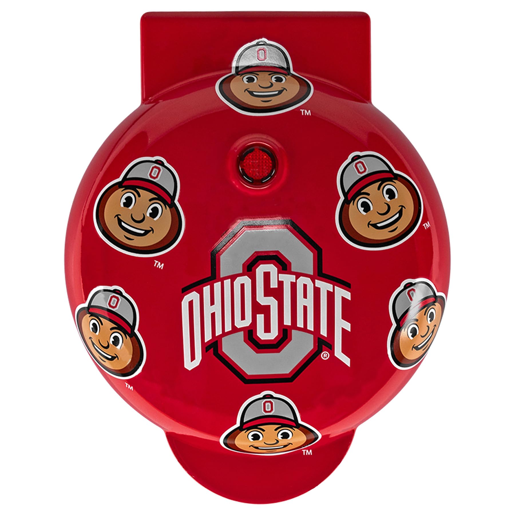 Ohio State Buckeyes Brutus Buckeye Mini Waffle Maker - Team Spirit Breakfast Maker for Game Day & Tailgating - Perfect for Dorms, Gifts & Buckeye Fans