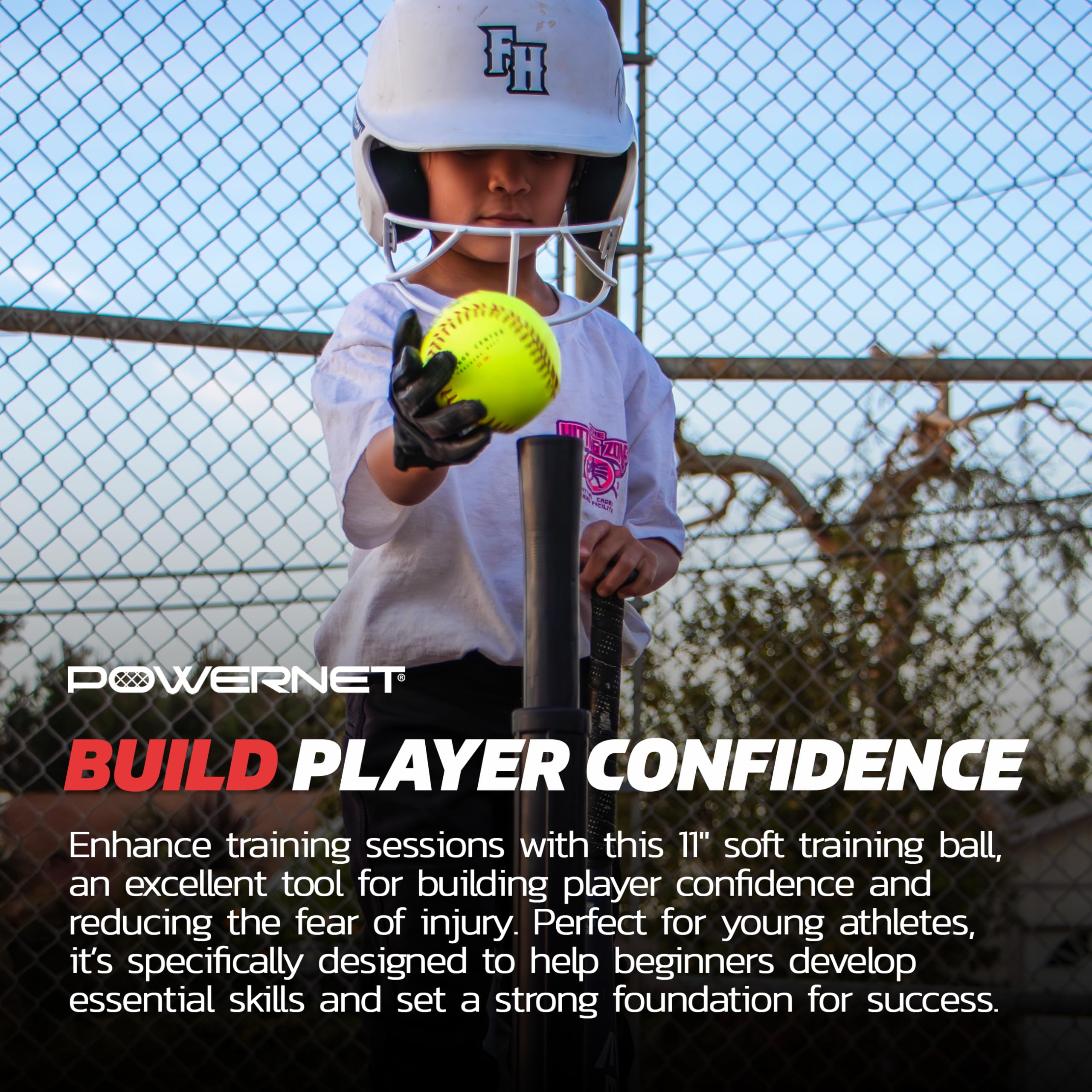PowerNet Softball Training Equipment - Weighted & Flexi Balls for Batting Practice
