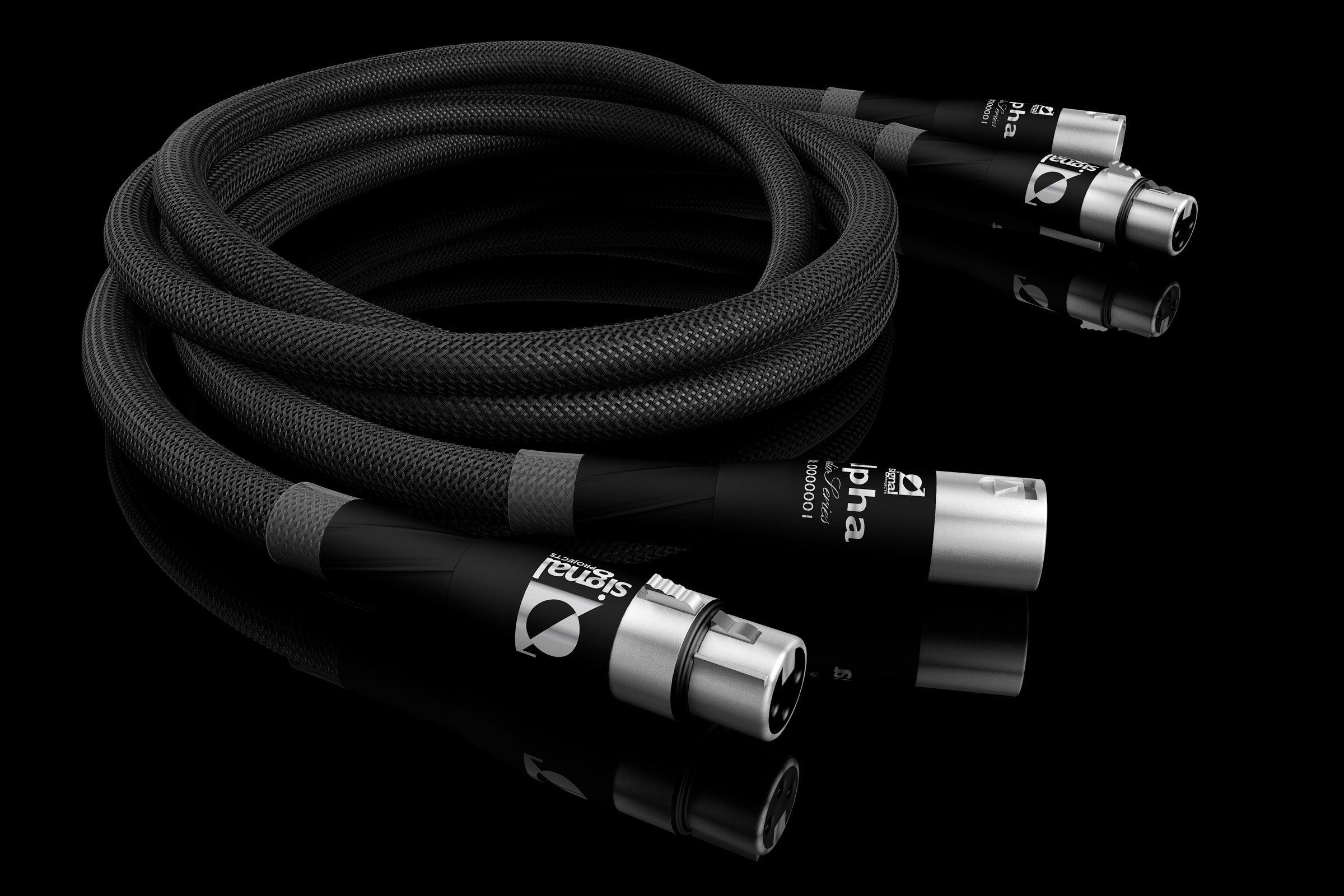 Premium Signal Projects Alpha XLR Interconnect Cable - High-Quality Balanced Audio Cable for Studio, Live Sound & Home Theater Systems