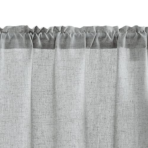 Rod Pocket Solid Grey