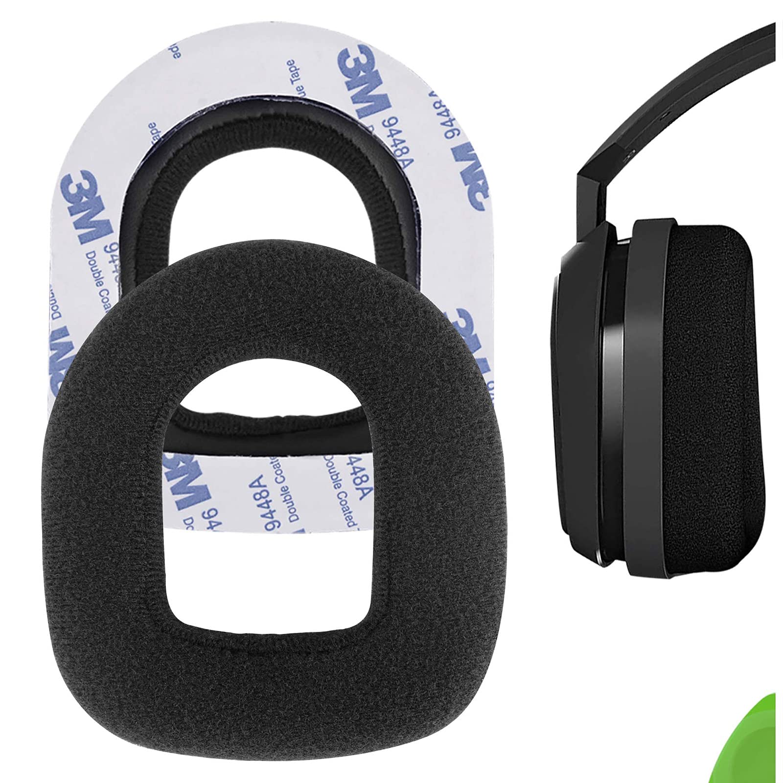Geekria Comfort Velour Replacement Ear Pads for Astro A10 Gaming Headset - Soft Black Memory Foam Ear Cushions - Perfect for Long Gaming Sessions & Noise Isolation