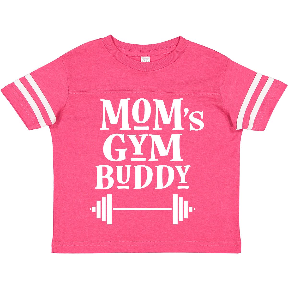 Inktastic Mom's Gym Buddy Fitness Workout Toddler T-Shirt - Cute Toddler Workout Tee for Active Moms & Kids - Perfect for Gym, Yoga & Playdates