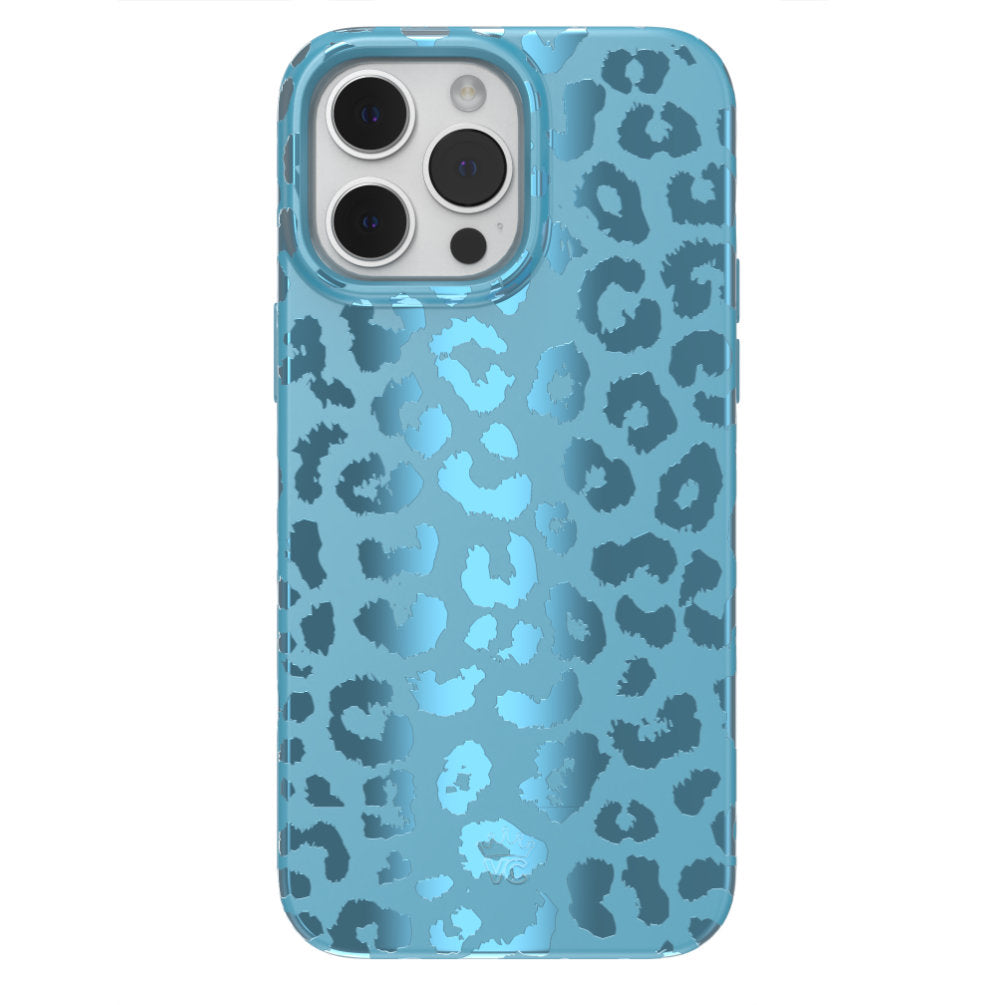 Premium Blue Sapphire Leopard Print iPhone Case - Stylish & Protective Phone Cover for iPhone [Models] - Perfect for Fashion, Travel & Everyday Use