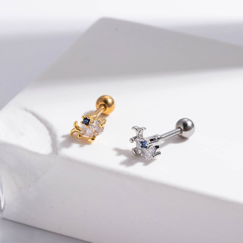 16G Surgical Steel Cartilage Earrings - Tiny Ball Stud Earrings for Helix, Tragus & Piercing | Hypoallergenic & Comfortable for Daily Wear