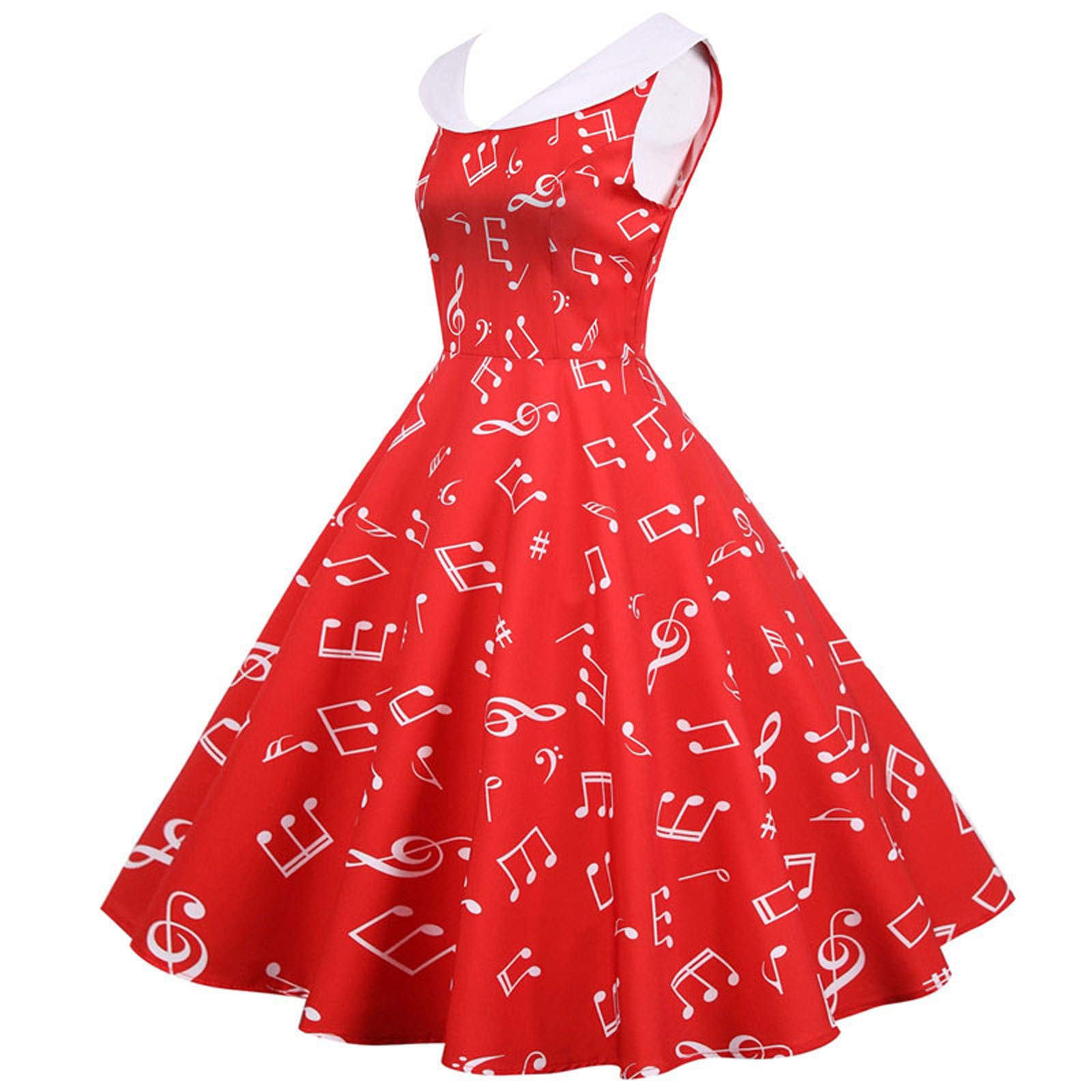 1950s Vintage Housewife Party Dress - Sleeveless A-Line Prom Dress for Women, Petite Evening Gown - Perfect for Cocktail Parties, Retro Themed Events & Vintage Fashion Shows