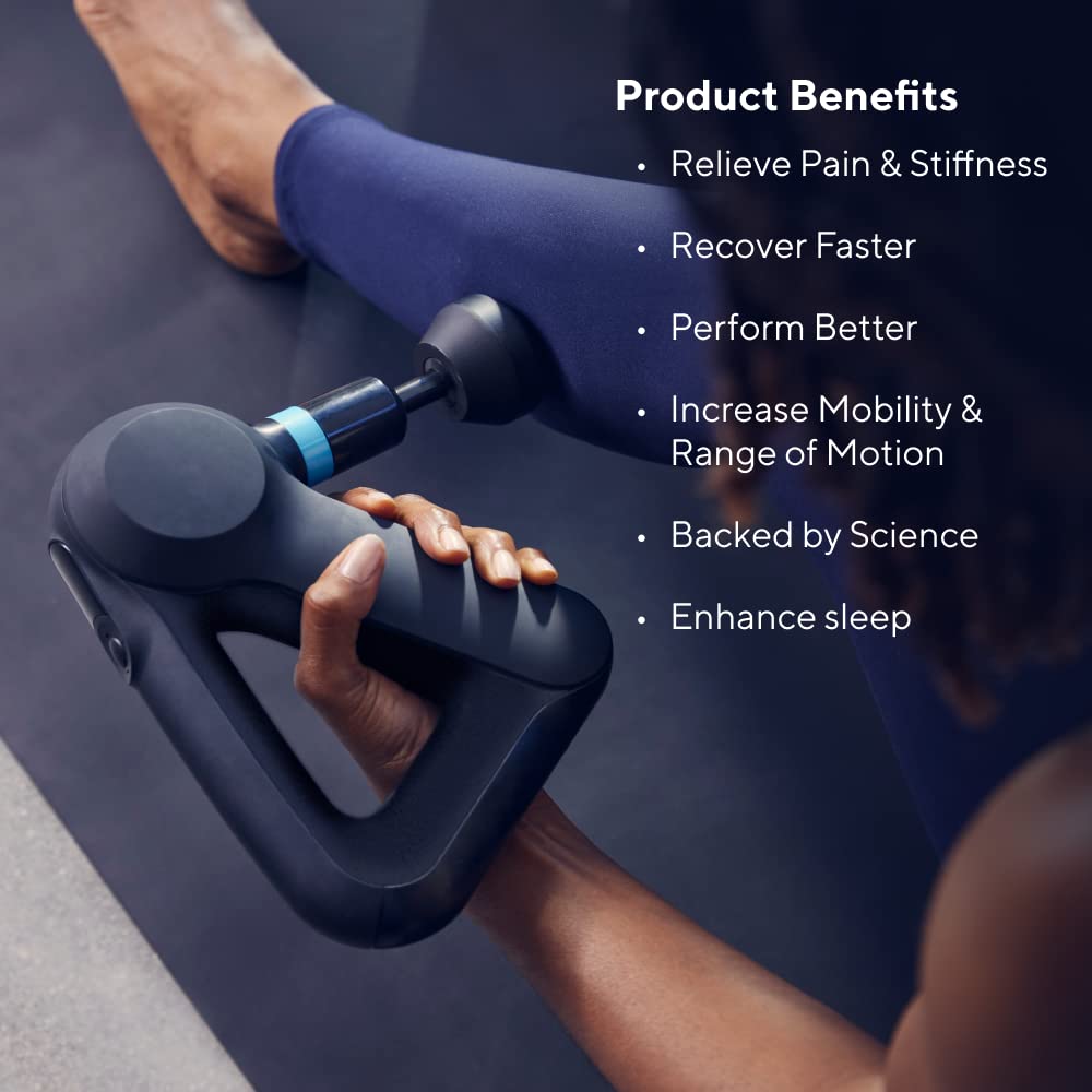 TheraGun Elite Percussion Massage Gun - Ultra Quiet Deep Tissue Muscle Pain Relief, Portable Electric Massager with Bluetooth & USB-C Charging (5th Gen) - Perfect for Athletes, Post-Workout Recovery & Home Use