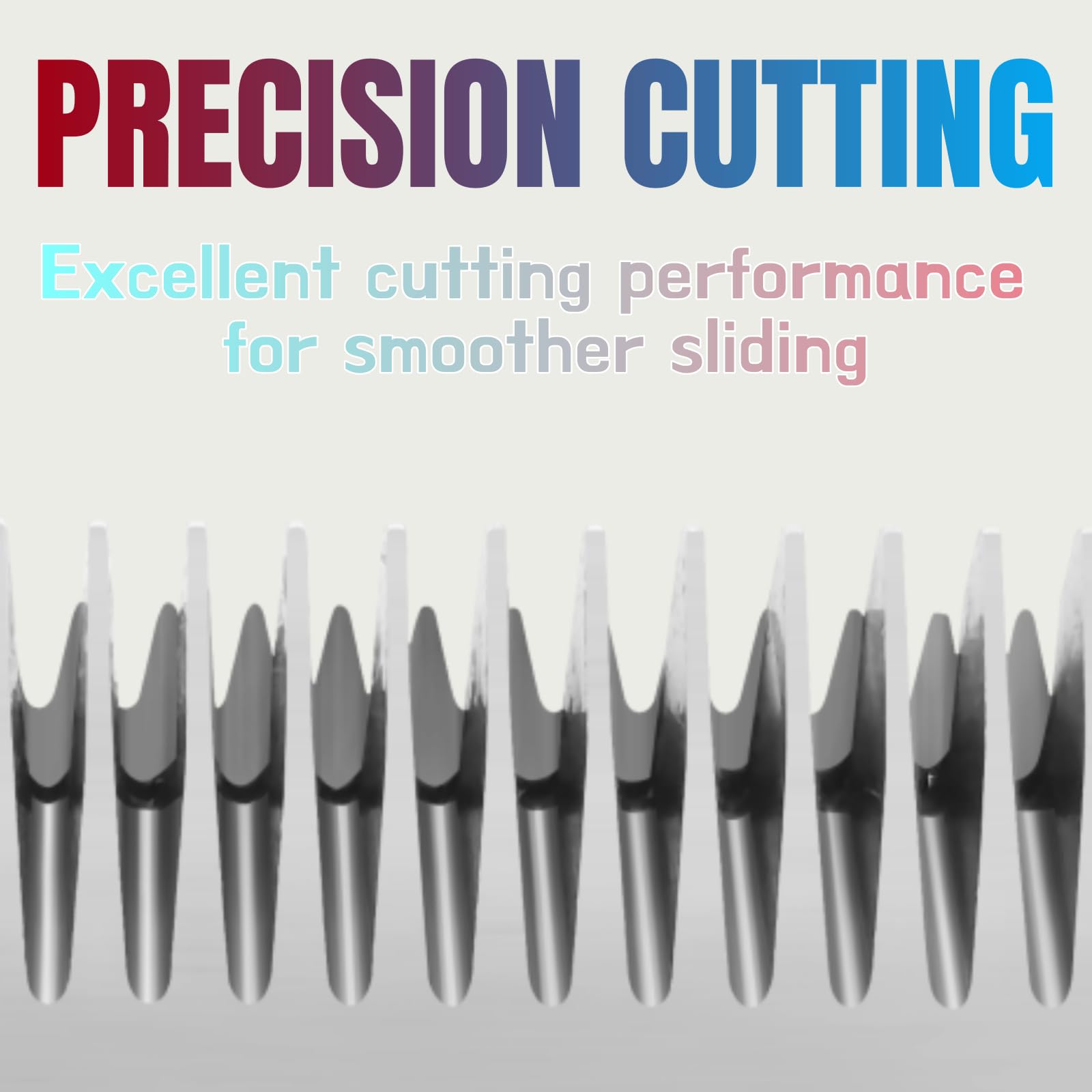Premium Detachable Ceramic Blade for Dog Grooming - 4 Pack (9.5-19mm Cut Length) - Compatible with Ainds, Oster A5, Wahl KM10 & More - Chrome Silver Finish - Perfect for Professional Groomers & Pet Owners at Home