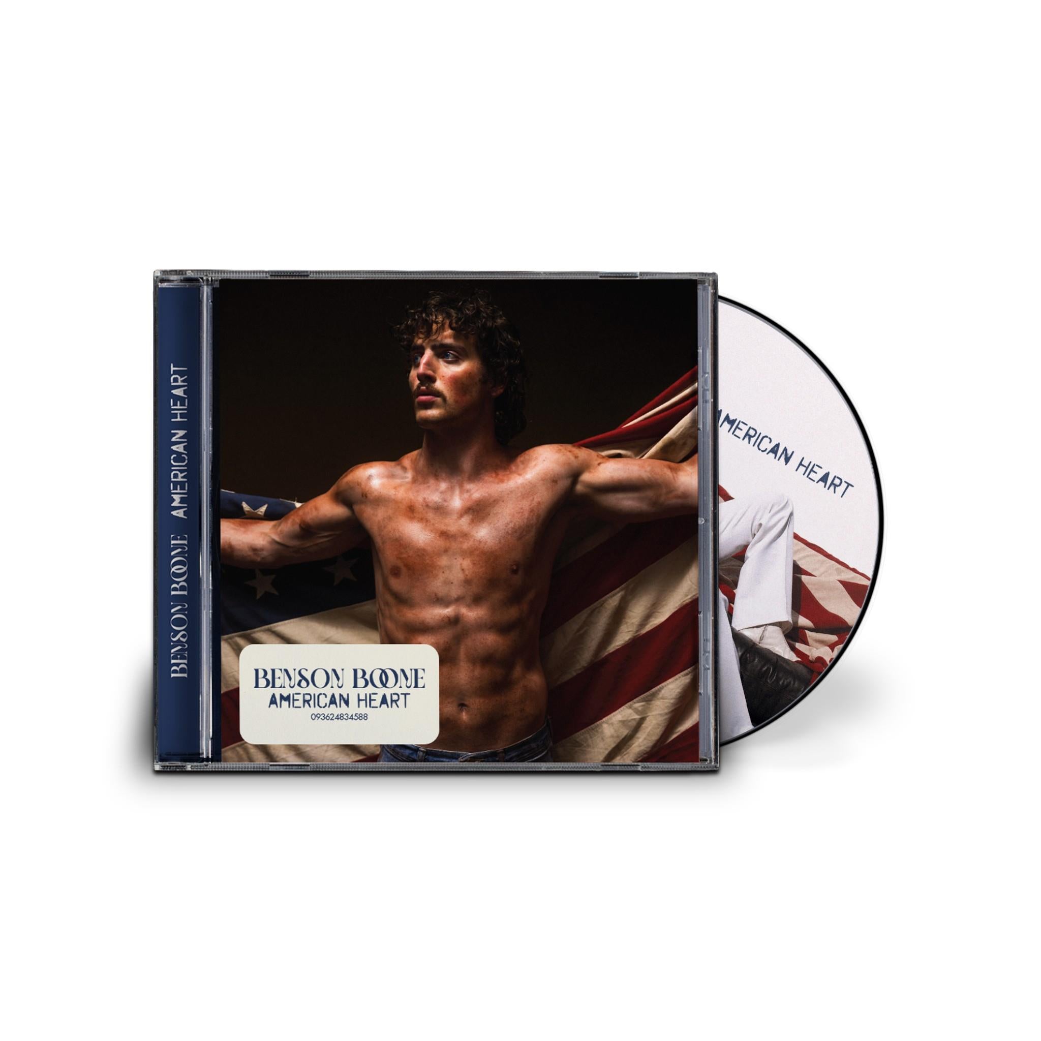 Boone Benson American Heart CD - Inspirational Country Music Album for Relaxation, Road Trips & Gifting