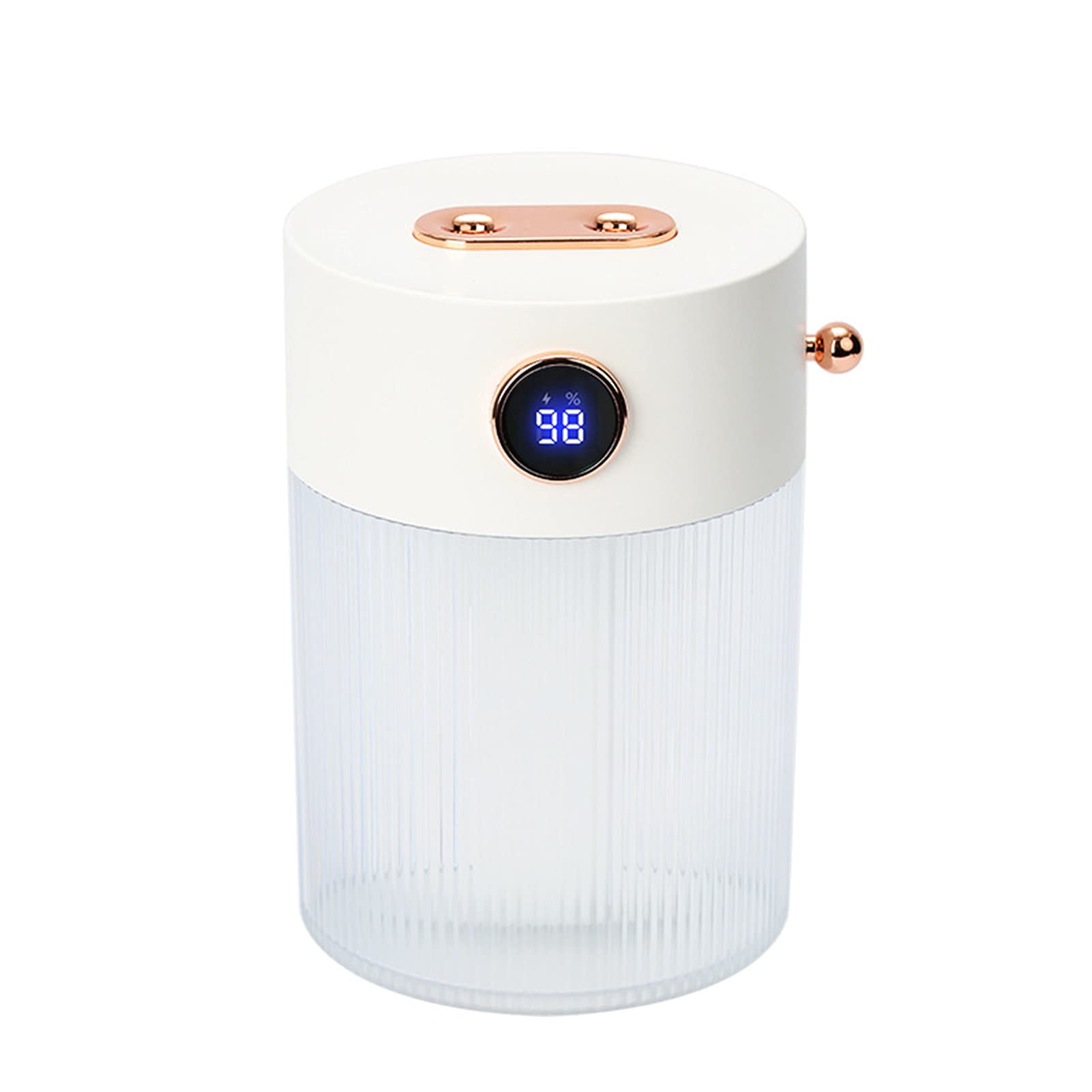 XINE Double Nozzle Humidifier with LED Night Light & Smart Screen - USB Car & Home Air Humidifier with 2 Modes - White Plug-in for Bedroom, Office & Travel Use