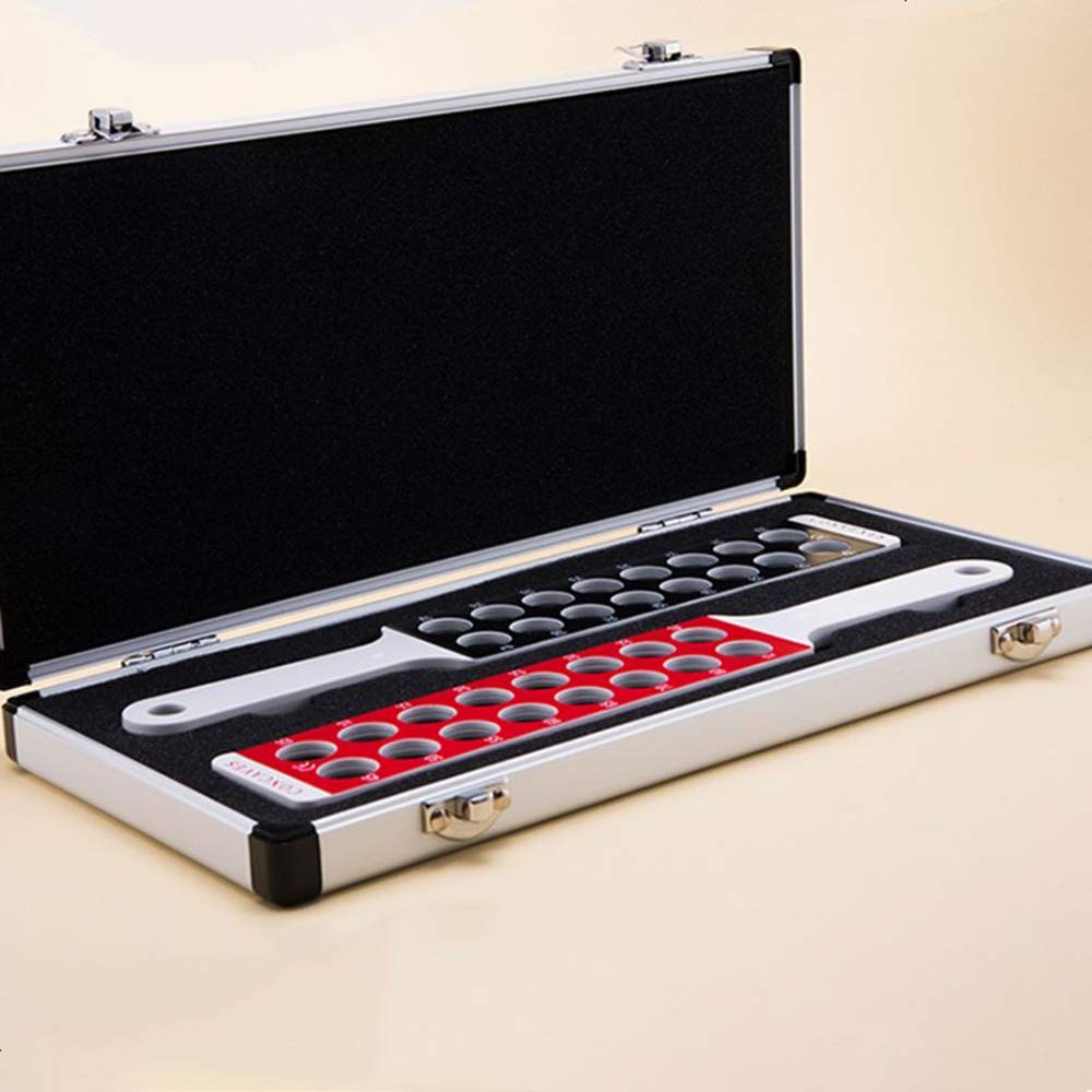 E03-9B Optometry Retinoscopy Board Lens Rack with Solid White Handle - Professional Eye Exam Tool for Ophthalmologists & Optometrists - Perfect for Vision Testing & Refraction Procedures in Eye Clinics
