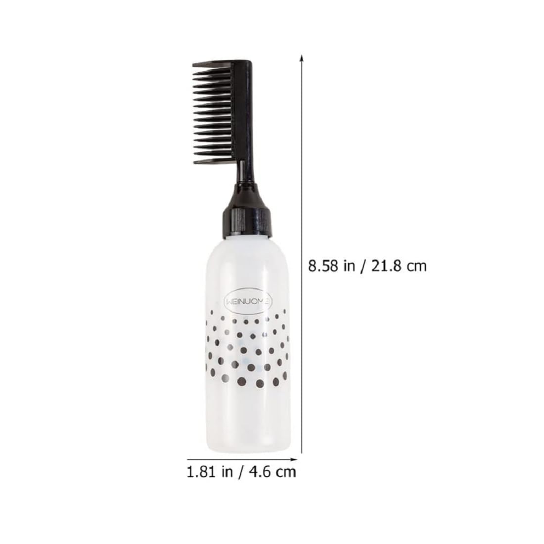 AKADO Hair Dye Applicator Brush Bottle - 120ML Hair Coloring & Styling Tool with Precision Brush (White) - Perfect for At-Home Hair Coloring, Salon Styling & DIY Hair Treatments