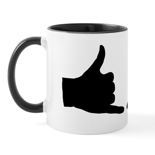 White/Black Inside - Shaka Hand Sign Mug