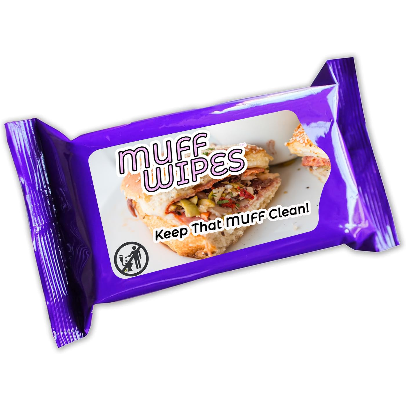Funny Muff Wipes for Adults - Travel Size Wet Wipes for Men & Women - Perfect Stocking Stuffer Gift & On-the-Go Hygiene Solution - Great for Travel, Gym, Camping & Everyday Use