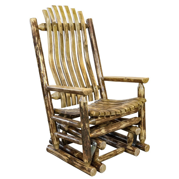 Glacier Country Glider Rocker - Comfortable Nursery Rocking Chair for Baby & Nursing Mothers - Perfect for Bedroom, Nursery, or Living Room Relaxation