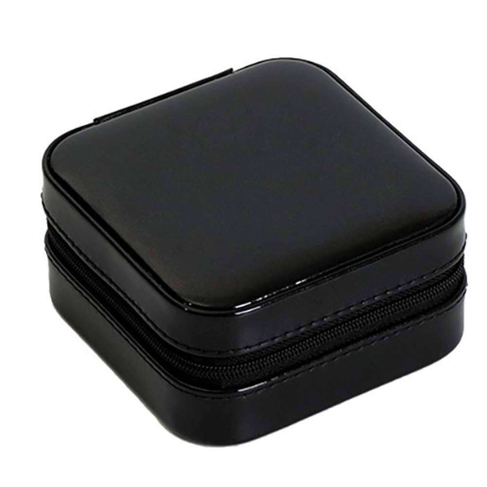 Elegant PU Jewelry Box for Earrings & Rings - Single Layer Storage Organizer for Women & Girls - Perfect Gift for Friends, Birthdays & Travel Accessories