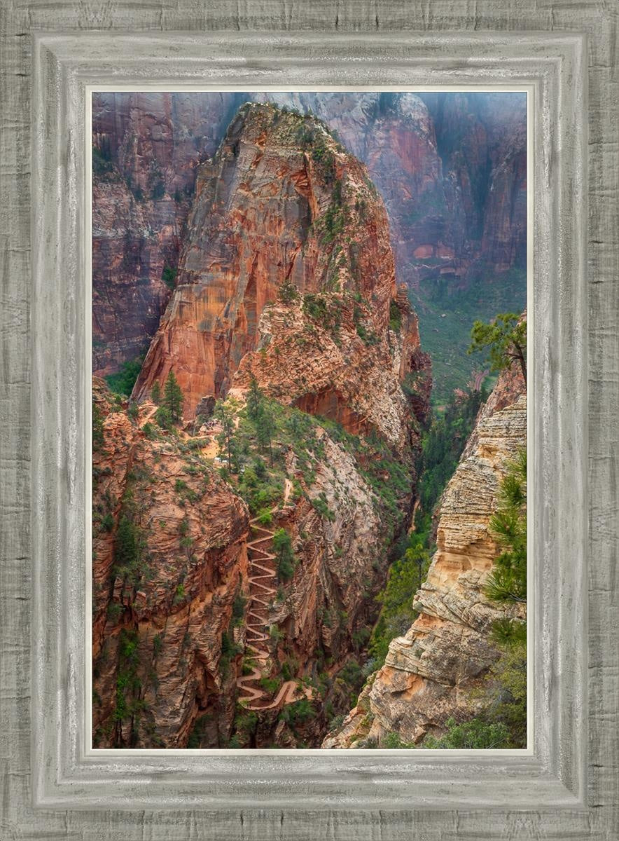 Angels Landing by Julie Kerr - Stunning Landscape Art Print for Home & Office Decor | Perfect for Living Rooms, Bedrooms, and Gifts