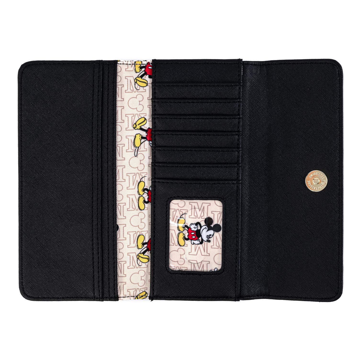 Disney Mickey Mouse Faux Leather Wallet by Loungefly - Stylish & Durable for Everyday Use, Travel & Disney Park Visits