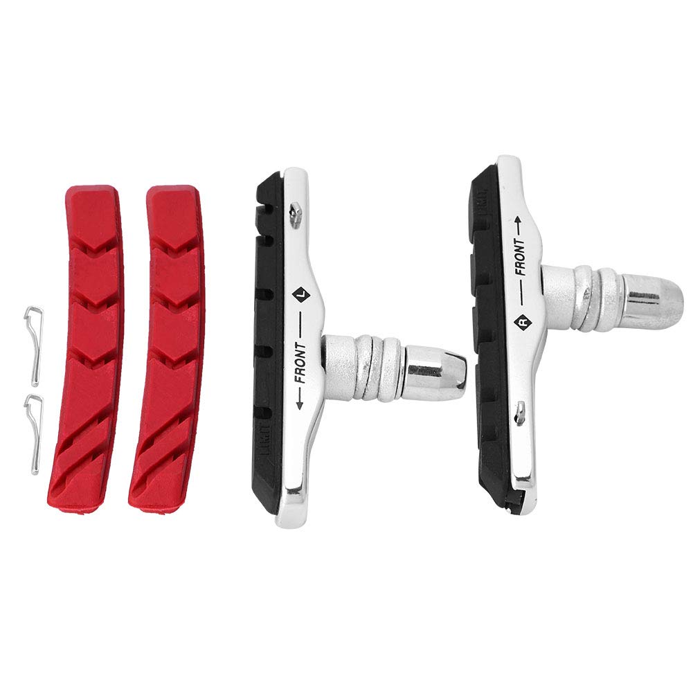 Durable Rubber Bike V-Brake Pads for Mountain Bikes - High-Performance Braking Pads for Off-Road Cycling & Commuting | Perfect for Trail Riding, Downhill & Urban Commuting