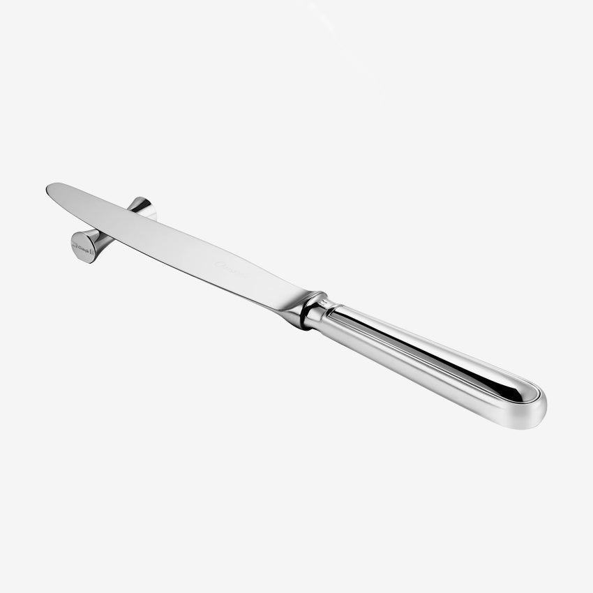 Christofle Uni Silver Plated Knife and Chopstick Holders Set of 4 - Elegant Tableware for Fine Dining and Asian Cuisine