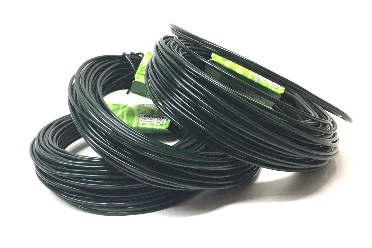 45M (147 Foot) Dark Green Coated Garden Wire - Flexible Plant Twist Tie for Vine Training, Tomato Support & Flower Staking - Perfect for Outdoor Gardening, Greenhouse Use & DIY Plant Projects
