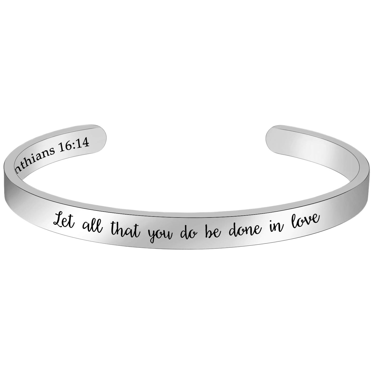 Inspirational Christian Bracelets for Women - Bible Verse Jewelry for Baptism & Faith Gifts
