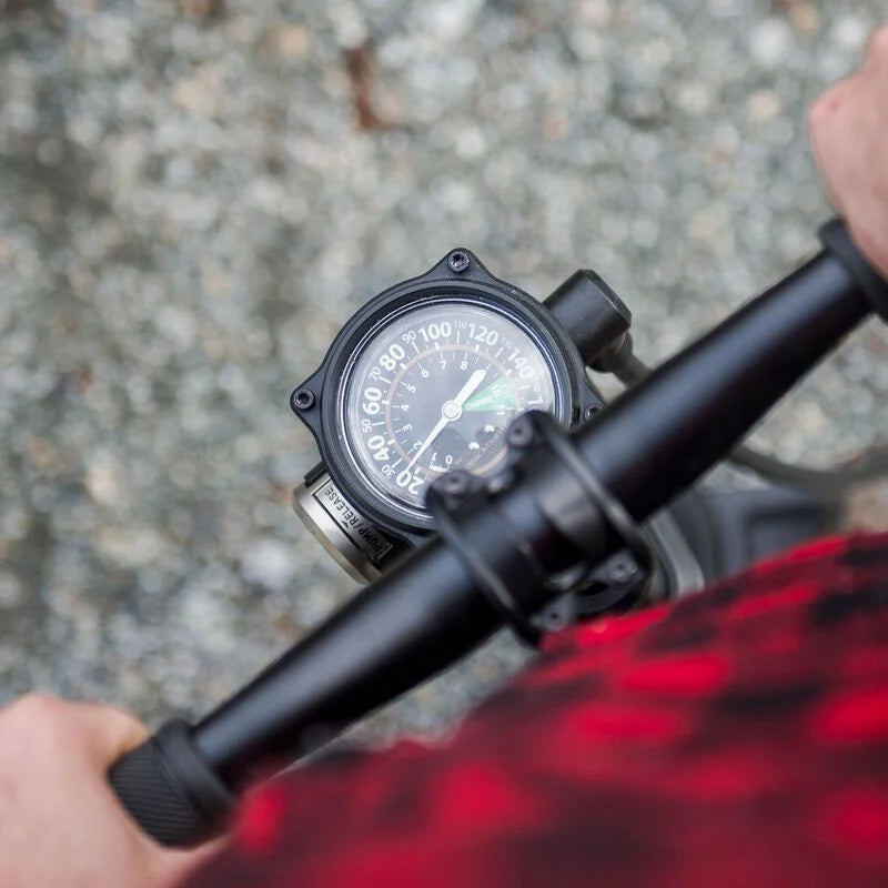 Premium Tubeless Floor Pump for Bikes - High Pressure Presta & Schrader Valve Compatible - Ideal for Mountain Bikes, Road Bikes & Cycling Enthusiasts
