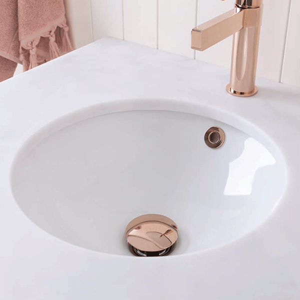 ADP Round 370 x 370mm White Undermount Bathroom Sink - Perfect for Modern Kitchen & Bathroom Vanity Installation