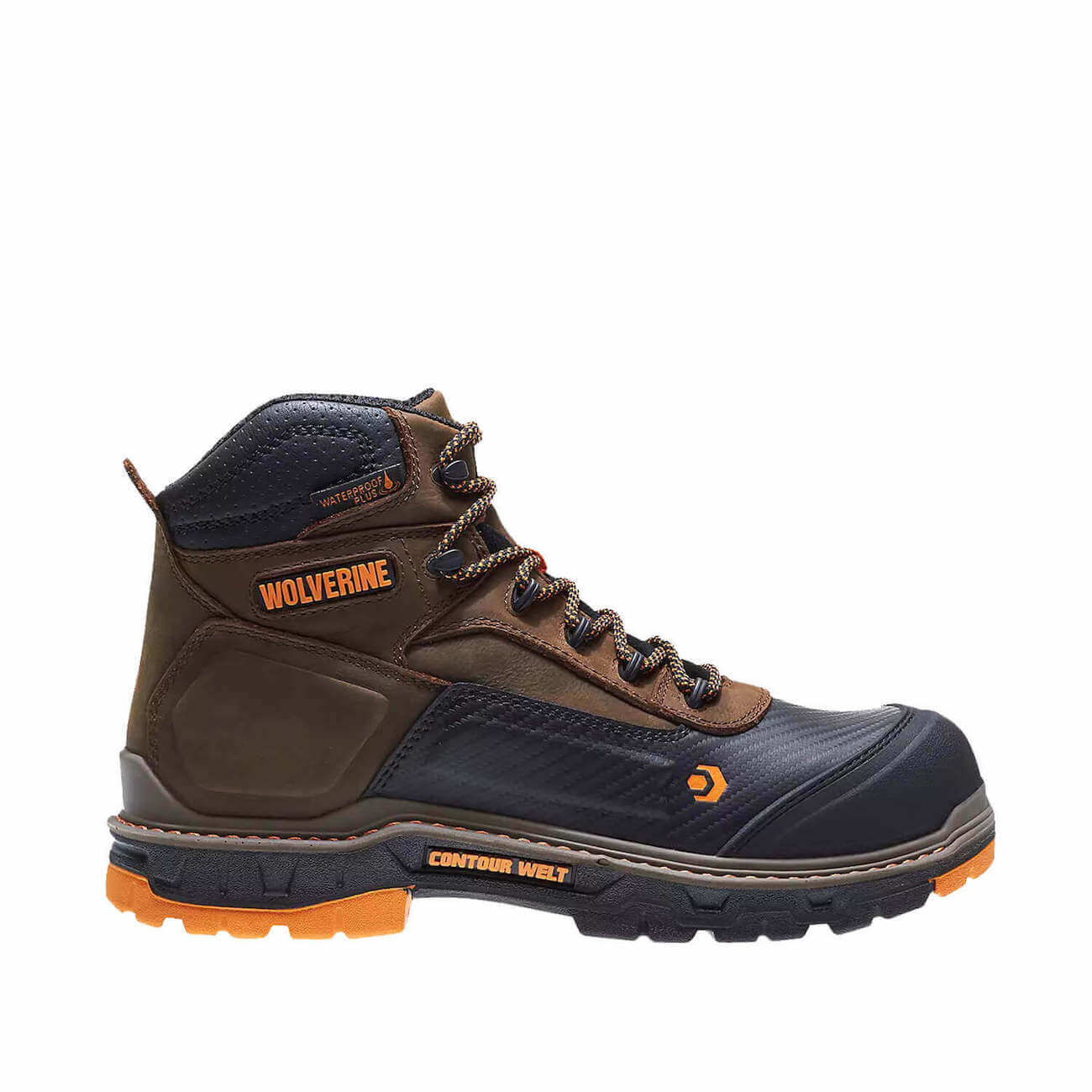 Overpass 6 CarbonMax Waterproof Steel Toe Work Boots for Men - Slip Resistant & Comfortable for Construction, Hiking & Outdoor Jobs