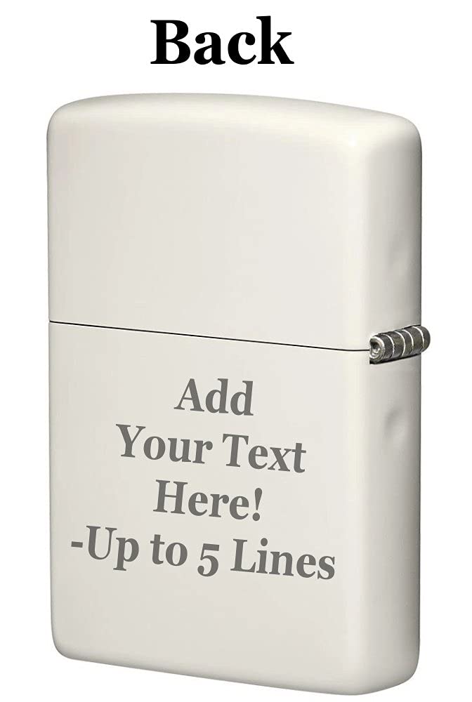Personalized Engraved Zippo Lighter with Glow in The Dark Design - Custom Message on Back - Victoria #49836 - Perfect for Gifts, Collectibles & Outdoor Adventures