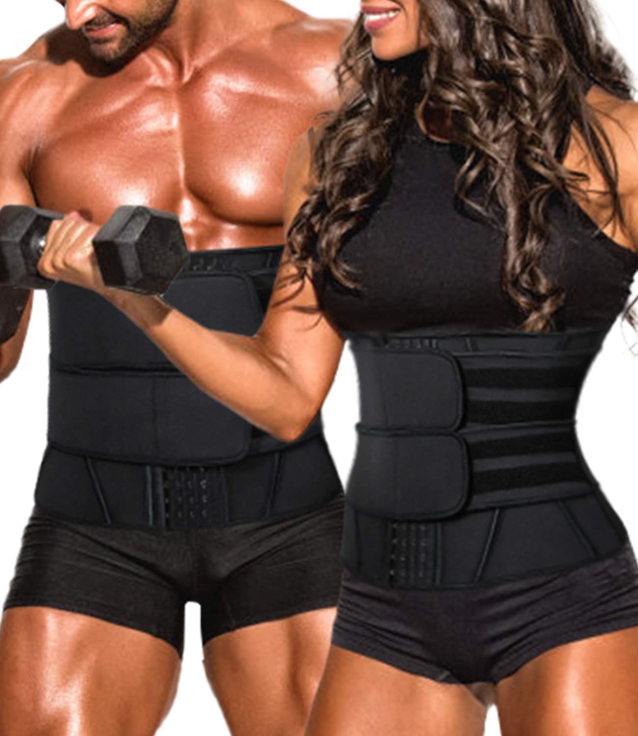 Premium Neoprene Waist Trainer for Men & Women - Adjustable Tummy Control Cincher for Workout & Fitness - Slimming Body Shaper for Postpartum & Weight Loss