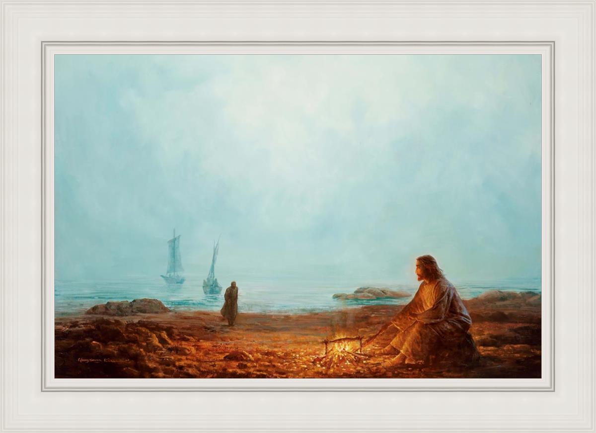 By The Shore By Yongsung Kim - Coastal Wall Art Print for Beach House Decor, Ocean Themed Living Room & Bedroom