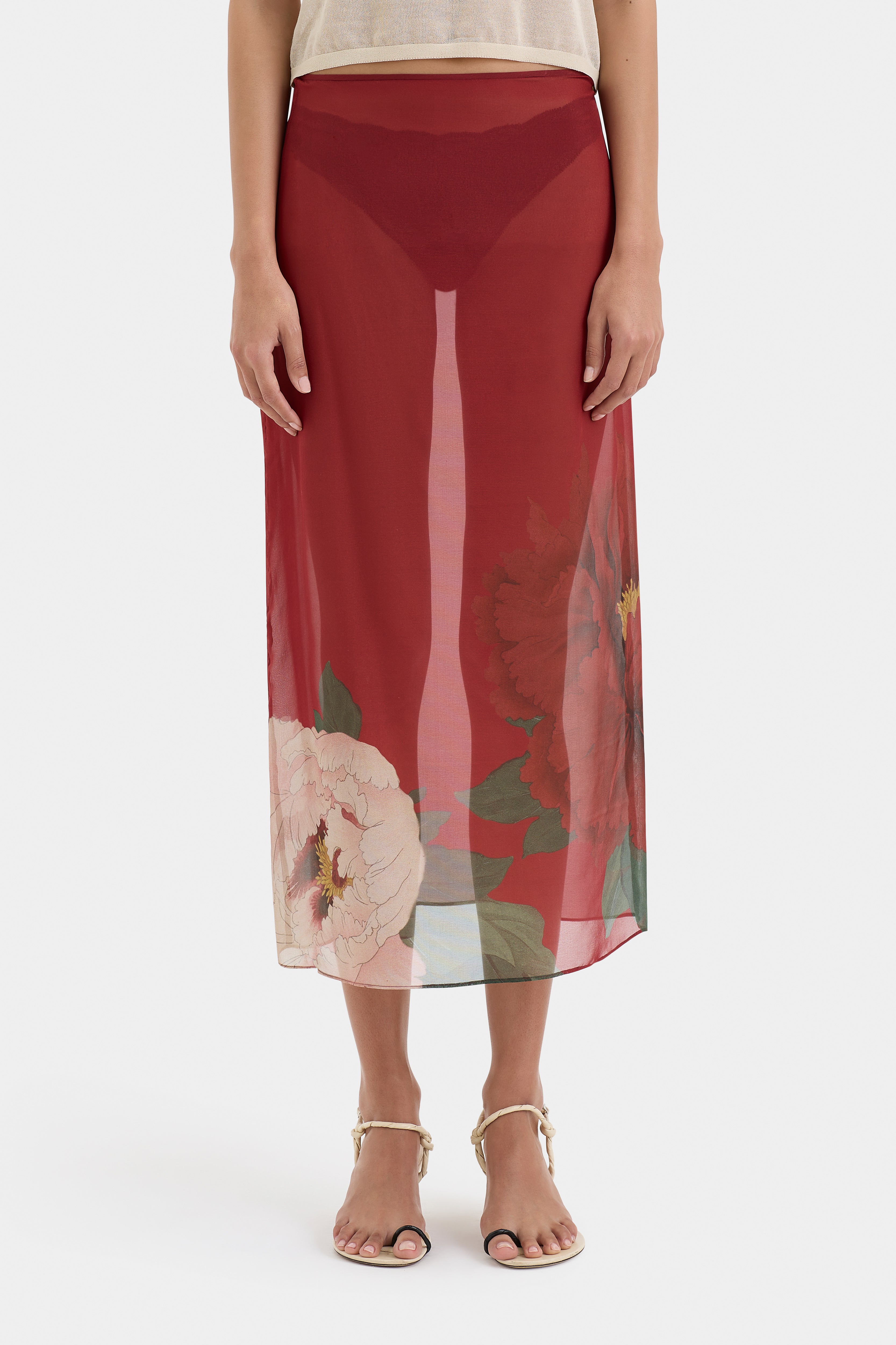 Florian Midi Skirt - Women's A-Line Flowy Skirt with Pockets | Perfect for Office, Date Night & Summer Outfits