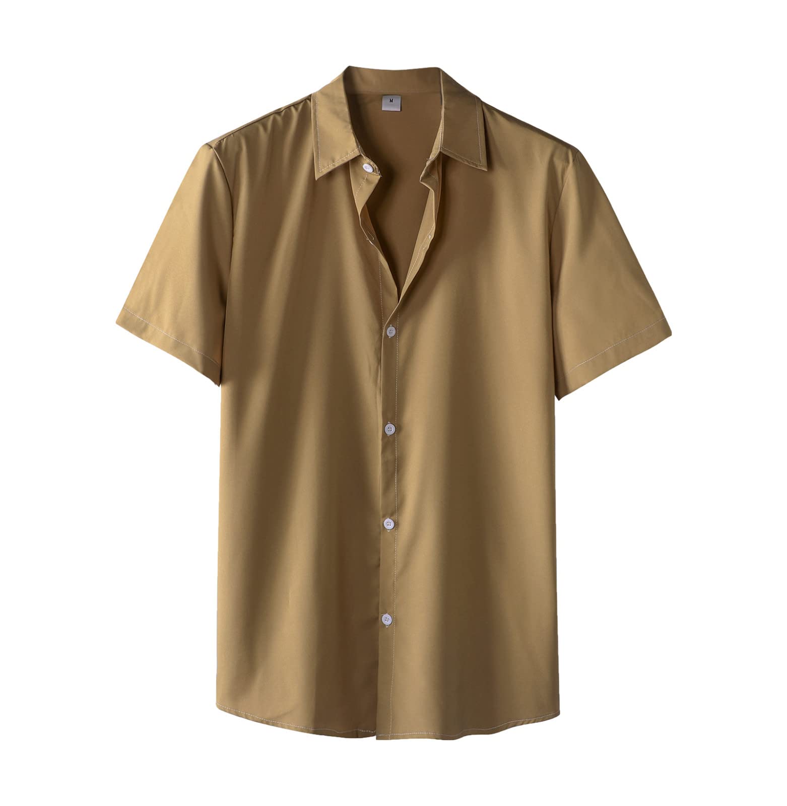 Men's Casual Slim Fit Basic Henley T-Shirts & Tanks - Lightweight Short & Long Sleeve Fashion Tops for Summer | Dressy Night Out & Everyday Wear | Khaki, Black & More Colors