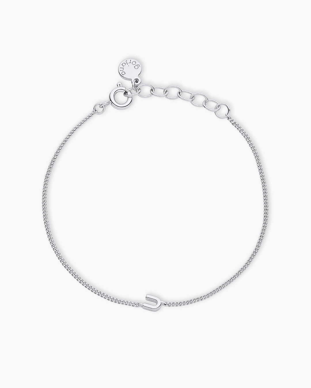 Wilder Mini Alphabet Bracelet - Personalized Initial Letter Bracelet for Women & Girls - Trendy Stackable Jewelry for Everyday Wear & Gifts