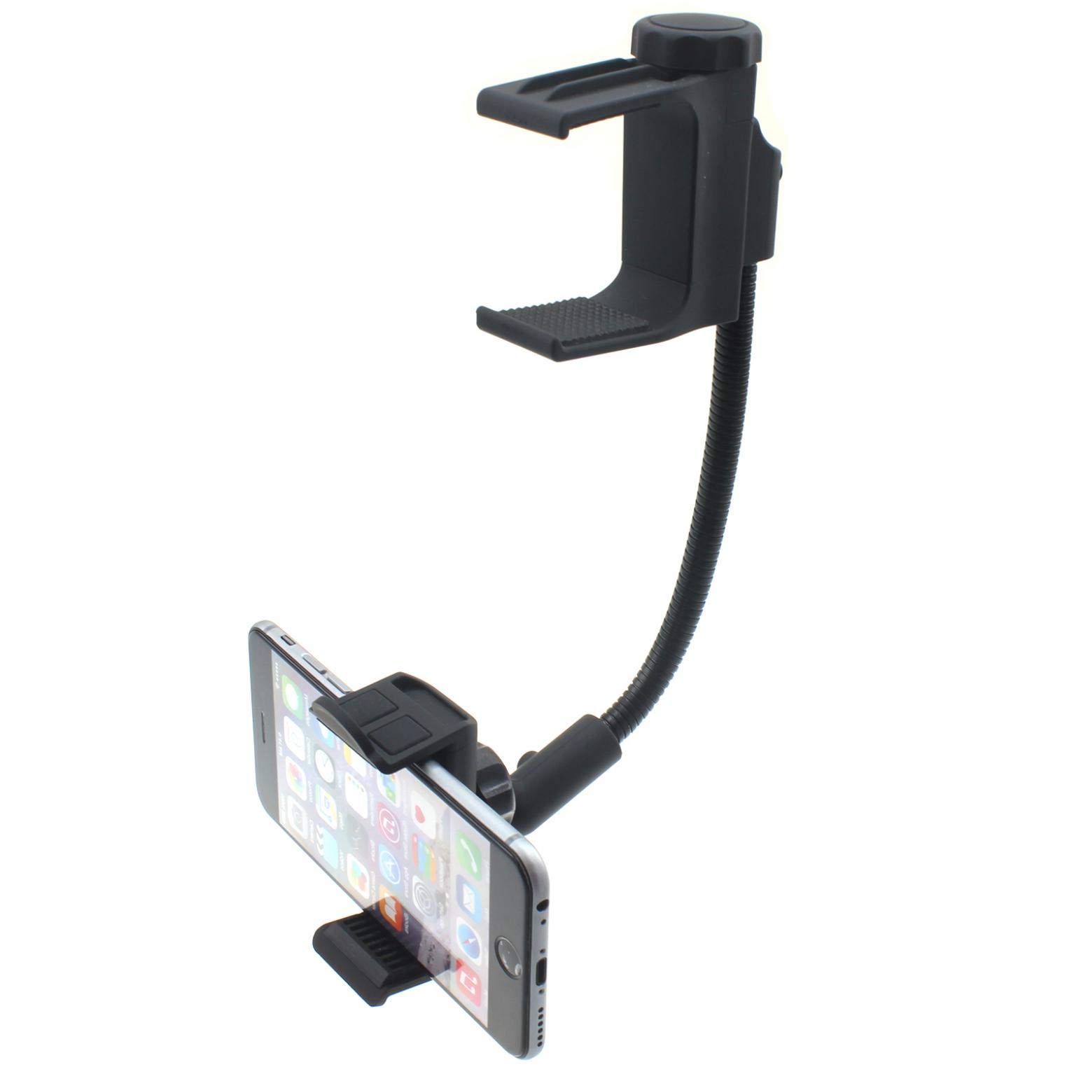 Universal Car Phone Mount Holder - 360° Swivel & Strong Grip Dashboard/Windshield Mount Compatible with iPhone 12/12 Mini/12 Pro/12 Max - Perfect for GPS Navigation, Hands-Free Calls & Road Trips
