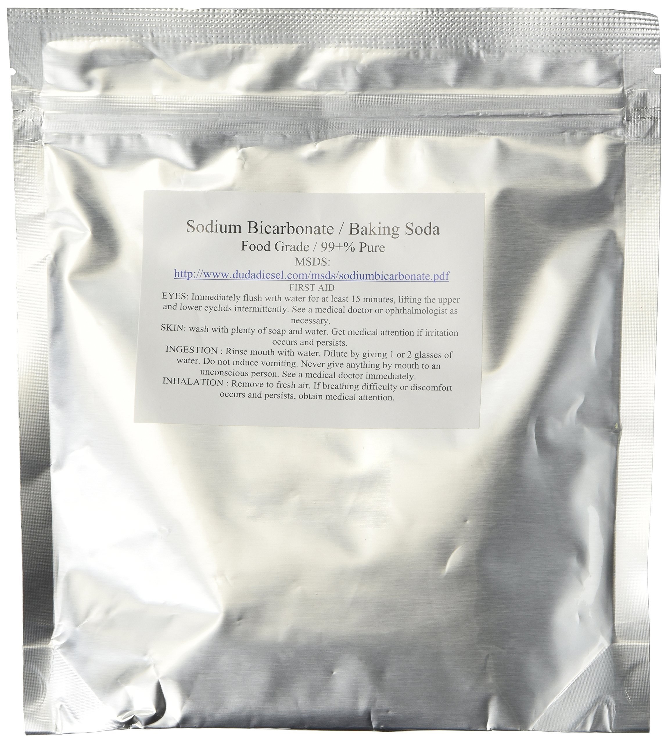 Organic Sodium Bicarbonate Baking Soda Fine Powder 1 lb by Duda Energy - Pure Food Grade for Baking, Cleaning & Deodorizing | Perfect for Kitchen, Bathroom & DIY Projects