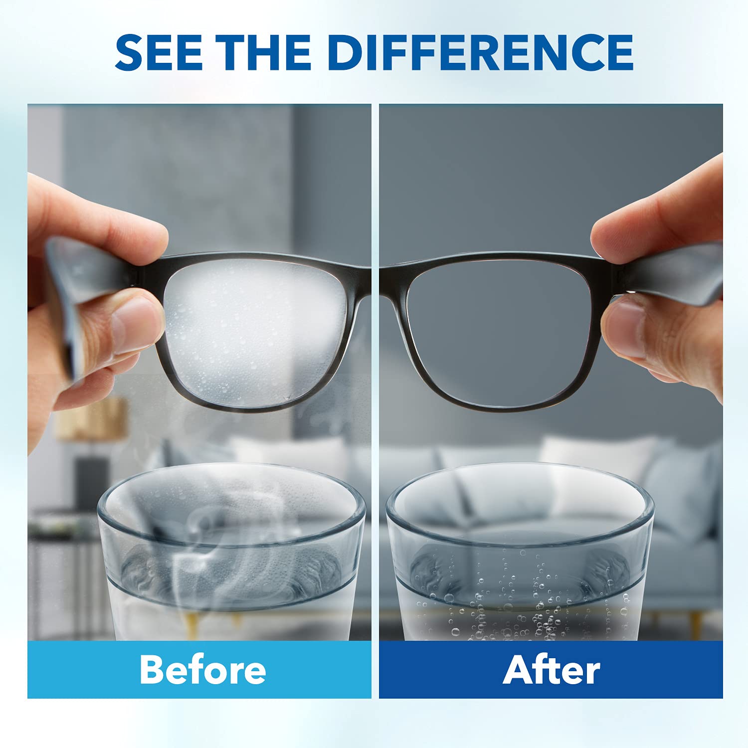 Glass Cleaning Tablets - 12 Pack | Lens Cleaning Tablets for Eyeglasses, Sunglasses & Screens | Removes Dirt, Dust & Smudges | Perfect for Prescription Glasses, Reading Glasses & Phone Screens | Travel-Friendly & Quick Cleaning Solution