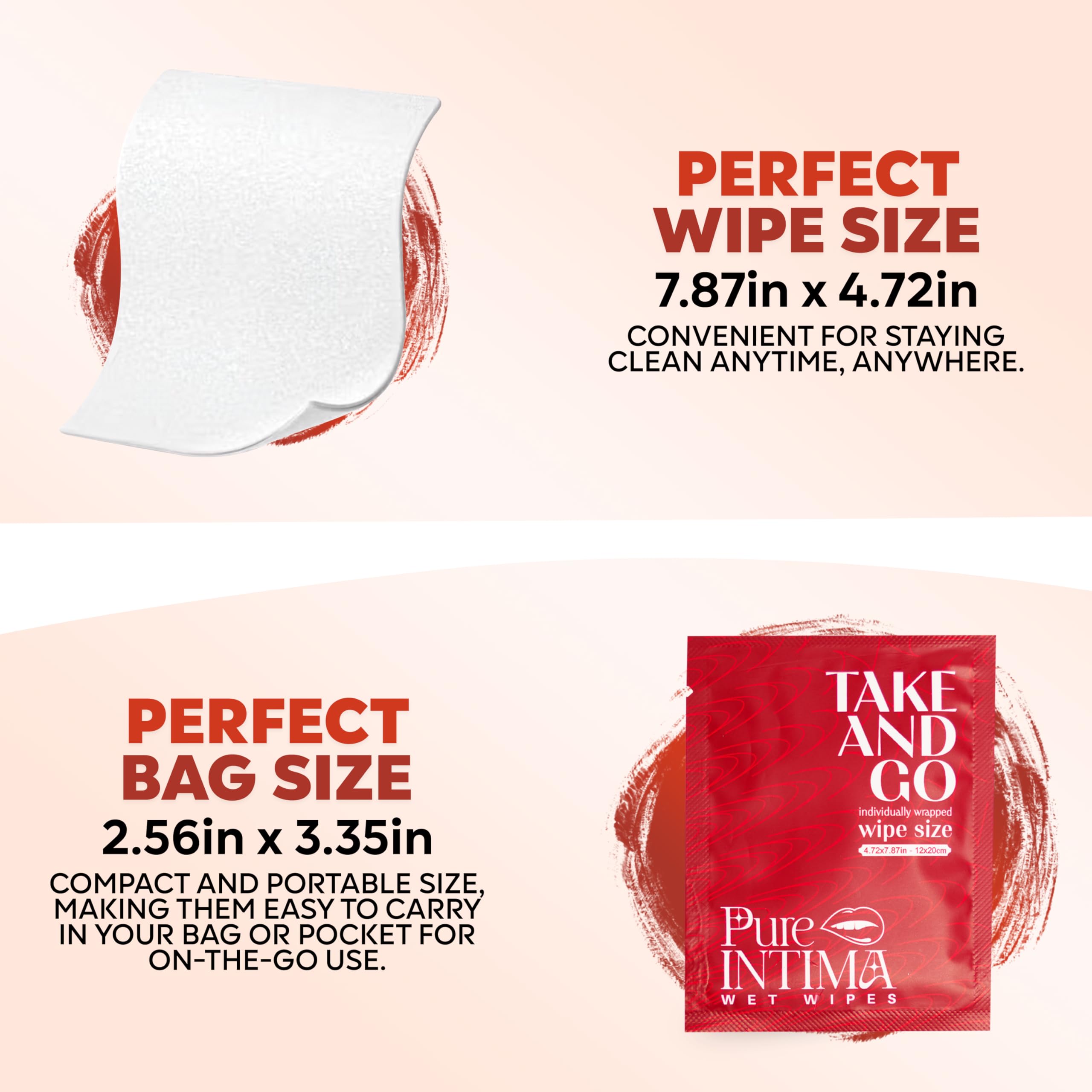 **40 Pack Individually Wrapped Feminine Wipes - Flushable & Travel-Sized for Women | Gentle & Hygienic Feminine Care Wet Wipes | Perfect for Travel, Gym, or On-the-Go Purse Essentials**