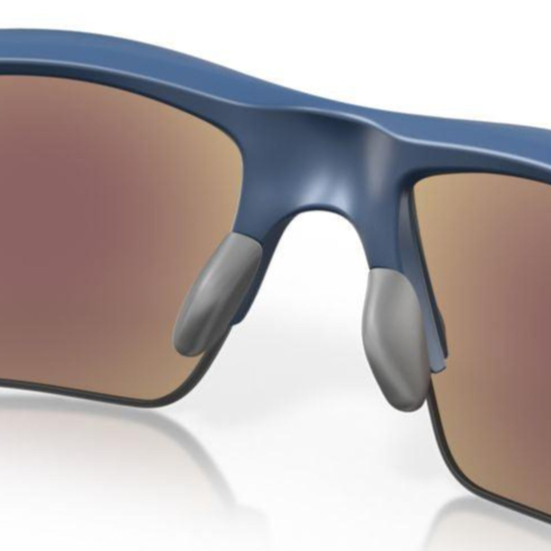 Oakley Flak 2.0 Sunglasses - Low Bridge Fit, Matte Poseidon Frame with Prizm Sapphire Polarized Lenses (Model 0OO9271 927154) - Ideal for Running, Cycling & Outdoor Sports