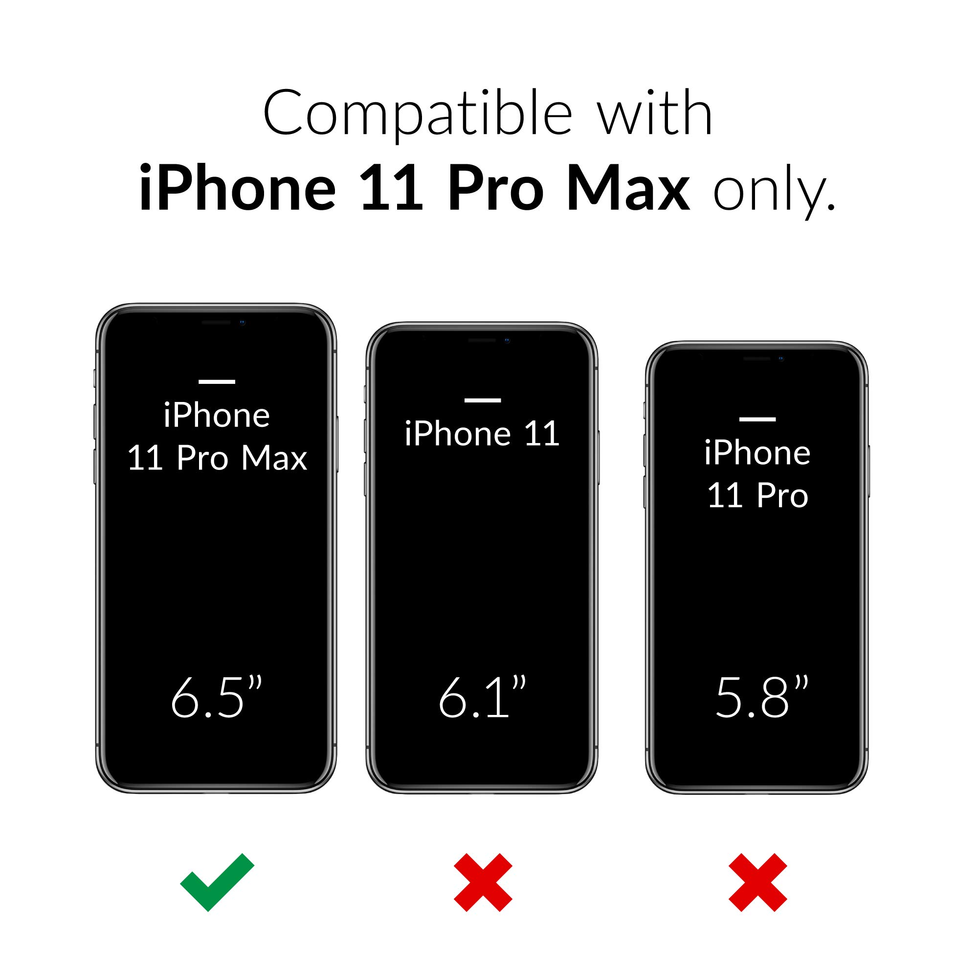 **Crave Heavy-Duty Shockproof Case for iPhone 11 Pro Max (6.5 Inch) - Black | Military-Grade Protection | Slim Fit & Anti-Scratch | Perfect for Outdoor, Travel & Daily Use**