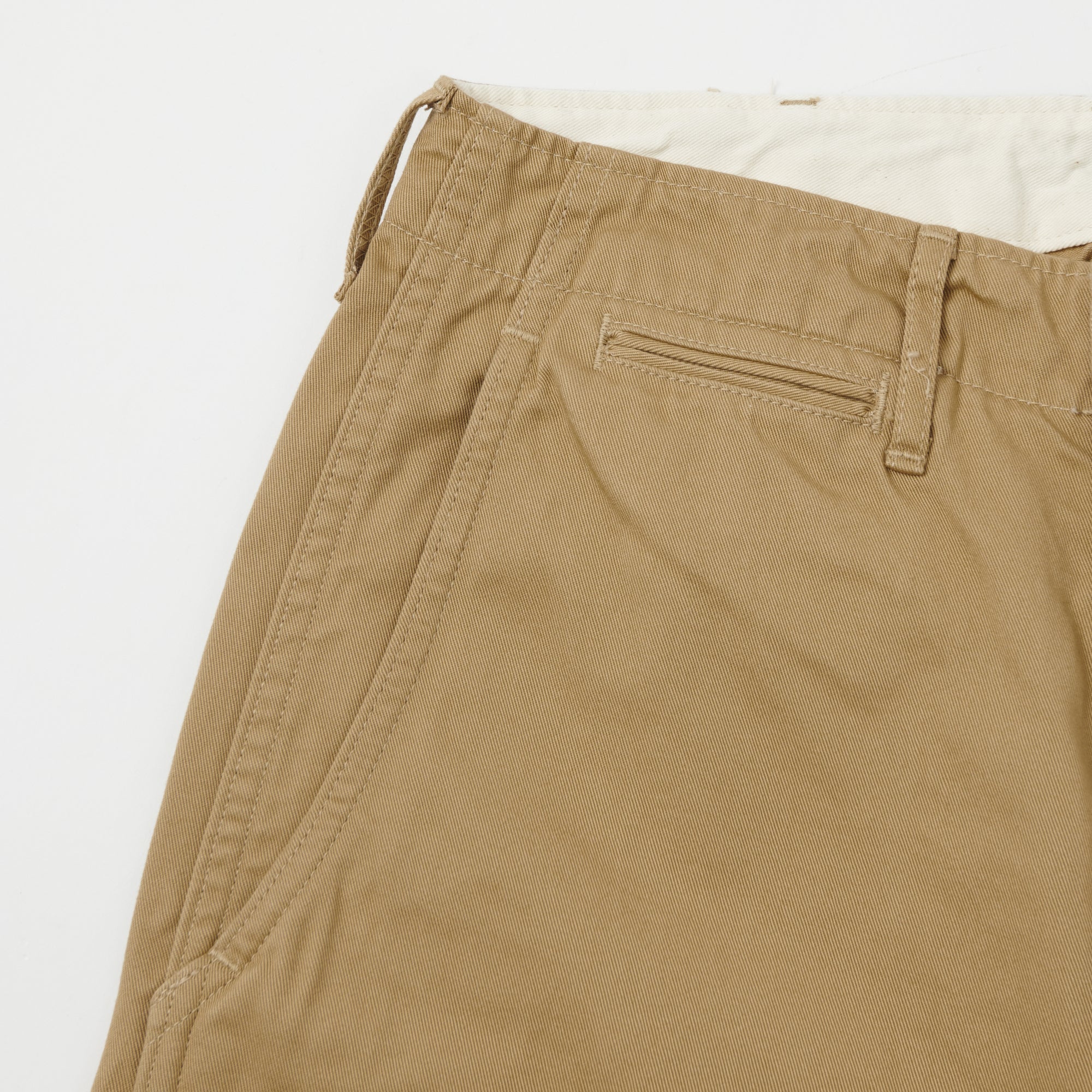 Full Count 1201 U.S. Army Combat Chino Pants - Brown Beige Tactical Workwear for Outdoor Adventures & Military Reenactments