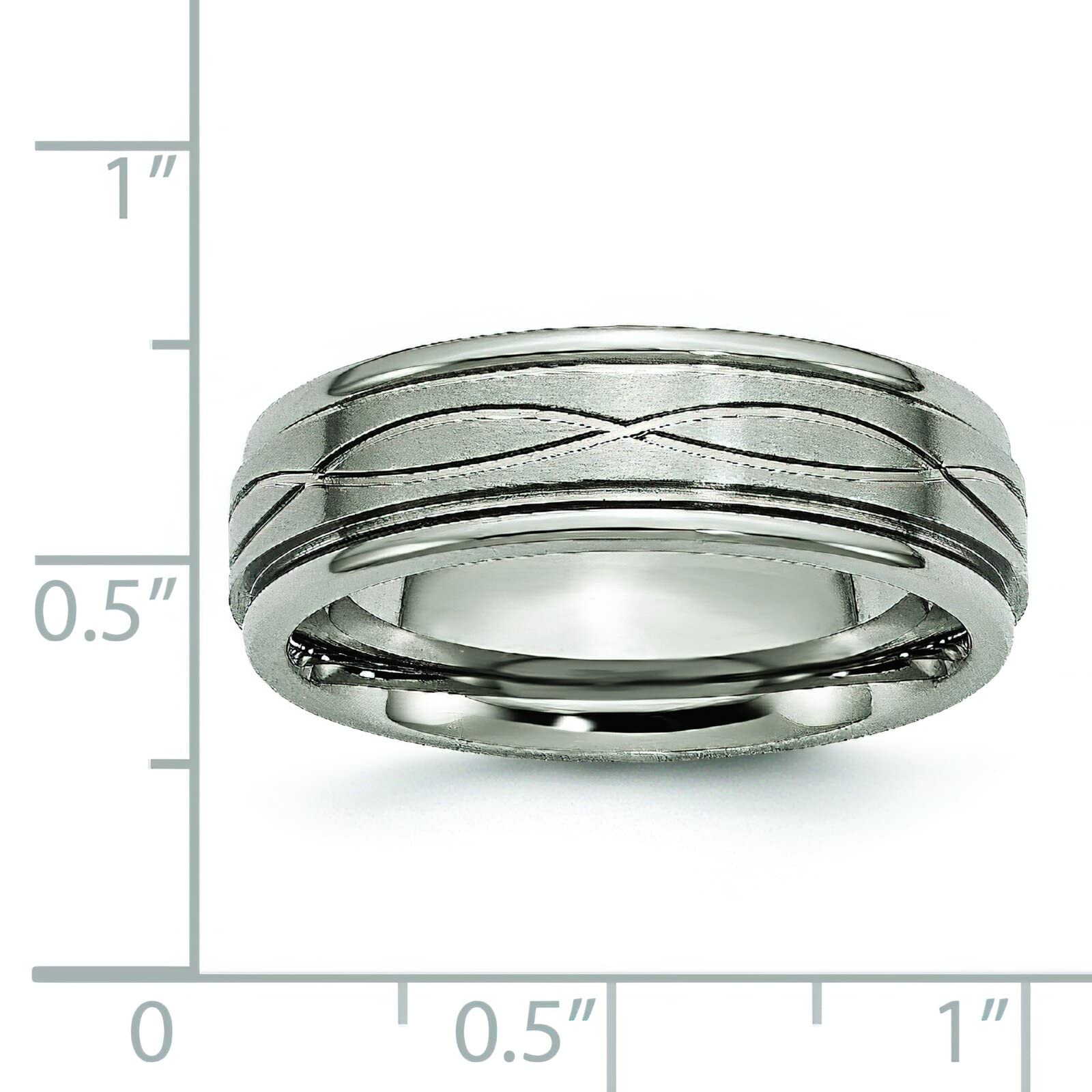 6mm Titanium Satin Finish Men's Wedding Ring Band - Size 9 - Durable & Comfortable for Everyday Wear, Anniversary Gift, Proposal & Special Occasions