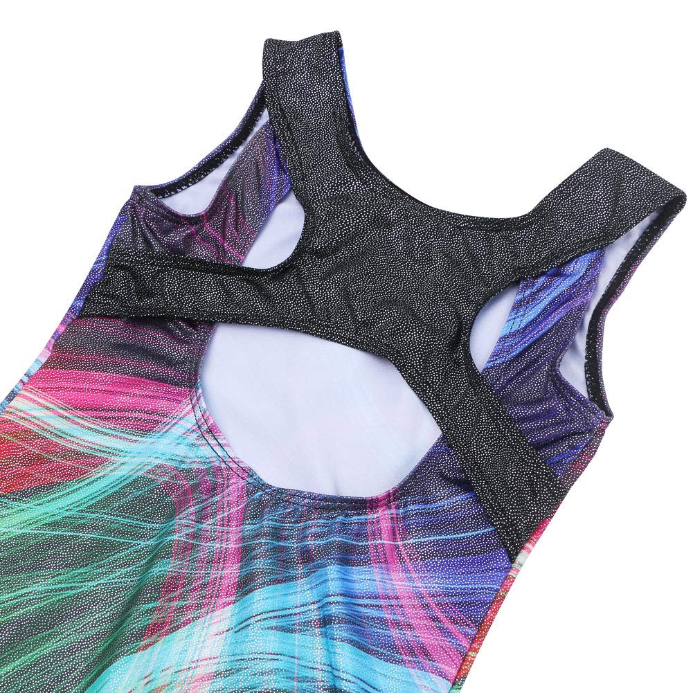 XFGIRLS Girls Gymnastics Leotards - Stretchy Athletic Dance Wear for Kids - Perfect for Ballet, Cheerleading & Gymnastics Practice