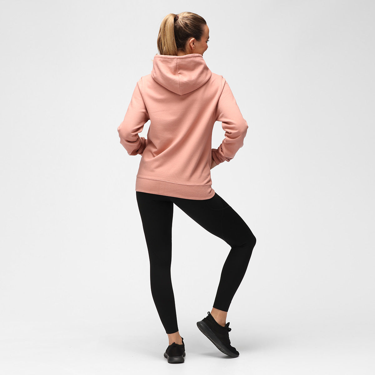 Dusky Pink Diamond Hoodie for Women - Cozy Fleece Pullover with Kangaroo Pocket - Perfect for Casual Wear, Lounging & Outdoor Activities