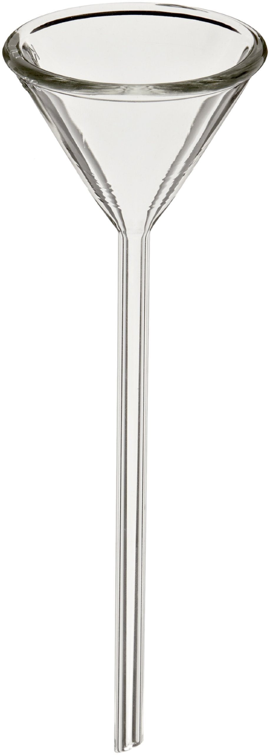 Kimax 28900-75 Glass Laboratory Funnel with Long Stem - 75mm Inner Diameter, Pack of 12 - Perfect for Chemistry Experiments, Home Brewing & Essential Oil Distilling