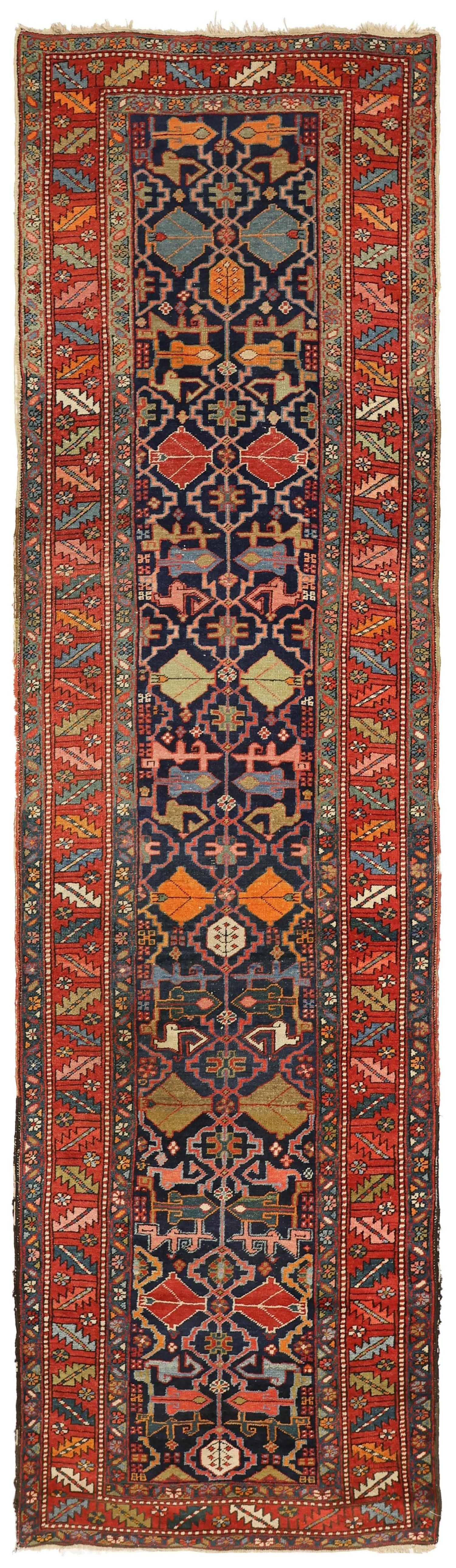 Antique Heriz Handwoven Tribal Rug - Authentic Persian Carpet J76372 for Living Room, Bedroom & Home Decor