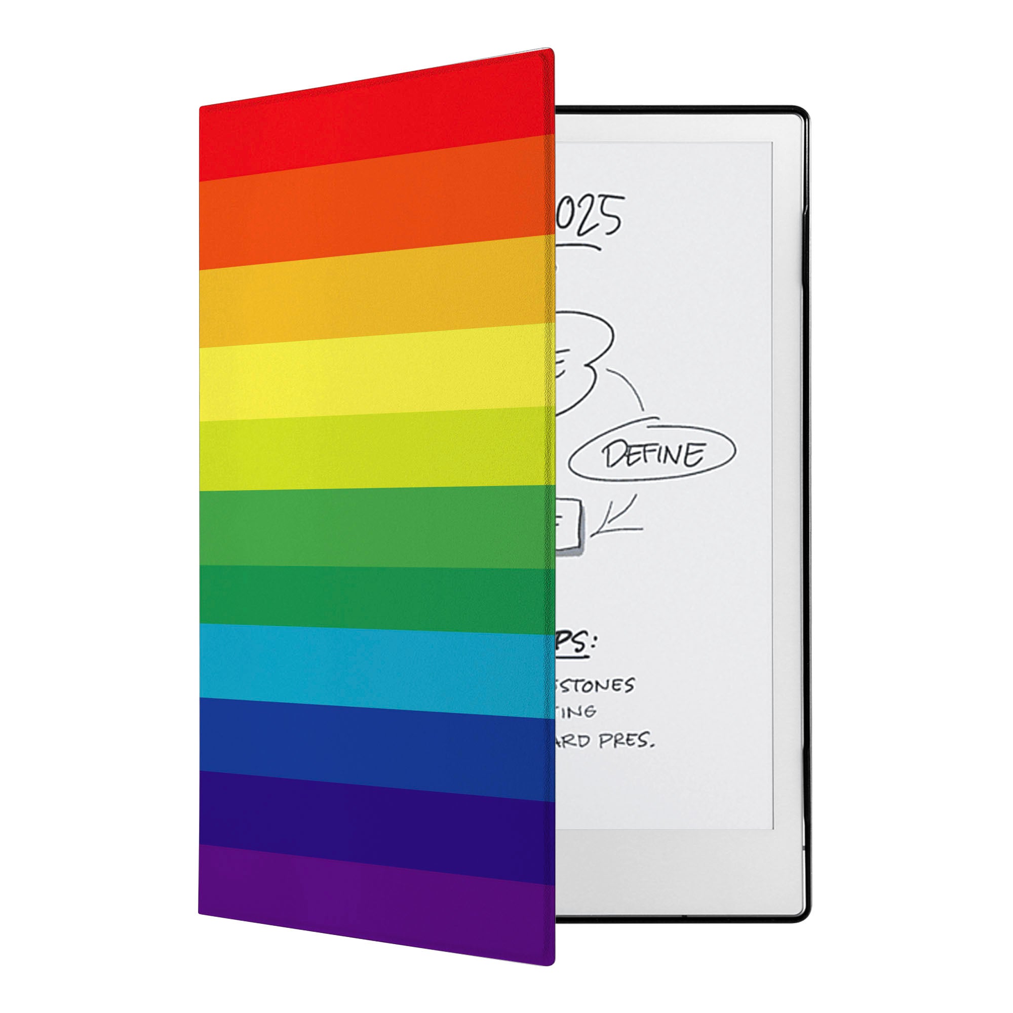 Premium reMarkable 2 Tablet Case with Stylus Bundle - Rainbow Color | Protective Cover for Digital Note-Taking, Drawing & Professional Use