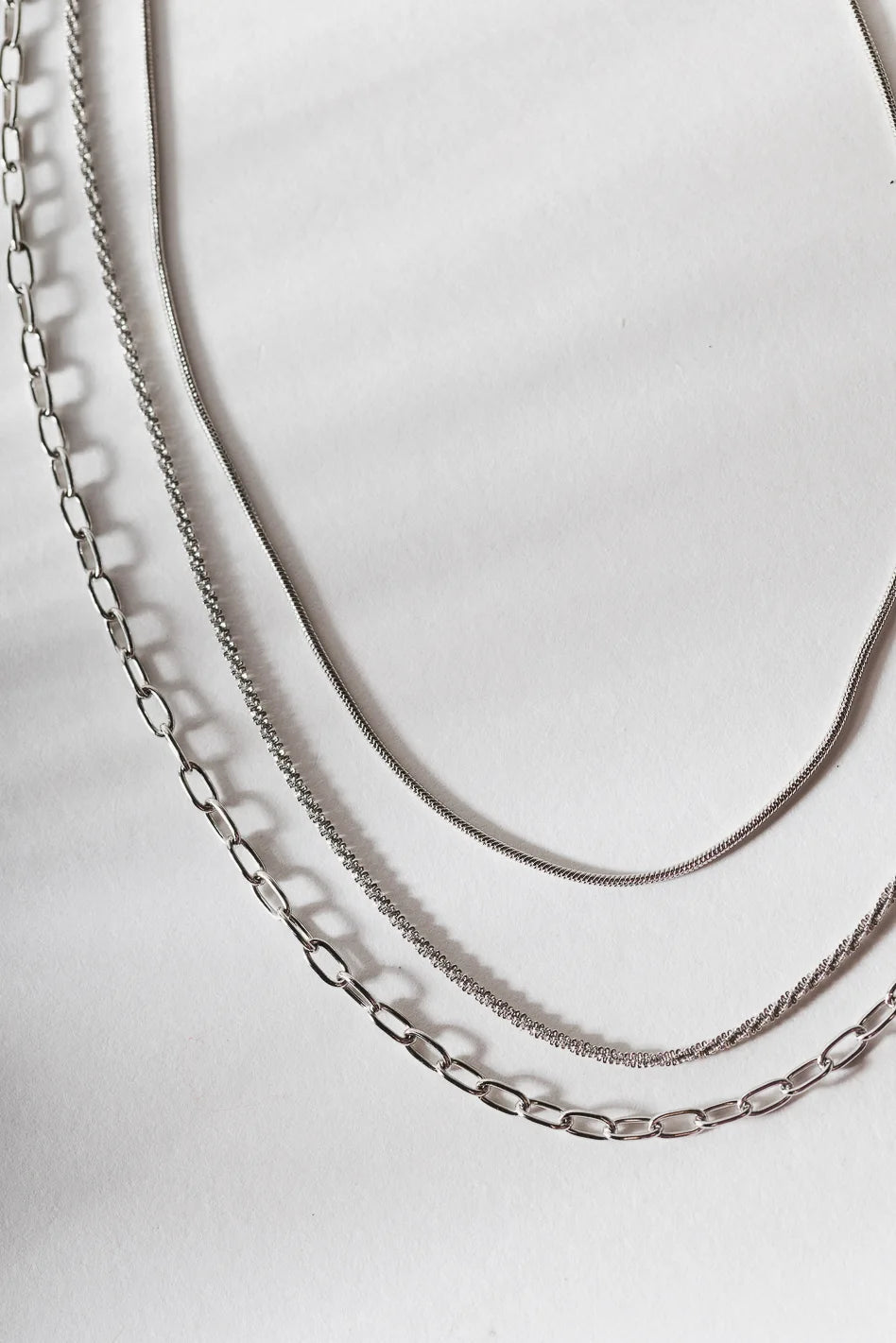 Izzie Layered Silver Necklace for Women - Tarnish Free & Hypoallergenic - Perfect for Everyday Wear, Date Nights & Gifts - FINAL SALE