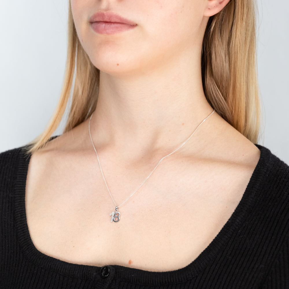 9ct White Gold 18